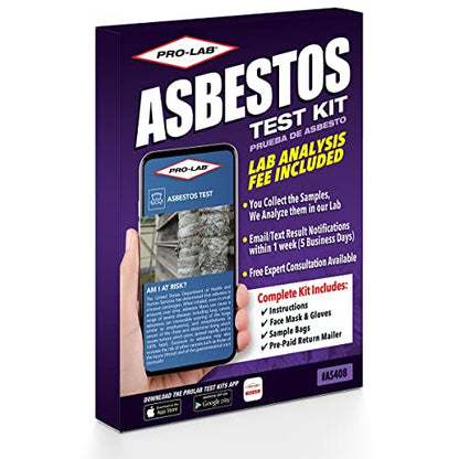 Asbestos Test Kit for Home, 2 Samples with Lab Analysis and Results - size: 2 Samples w/ Lab