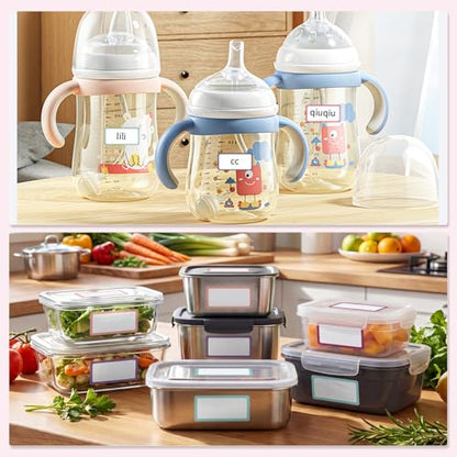 540Pcs Removable Labels, Colored Labels Stickers - color: Pastel