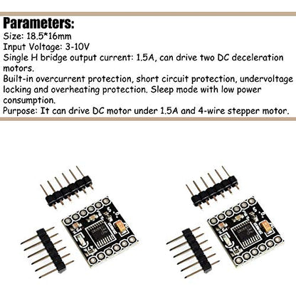KOOBOOK 5Pcs DRV8833 DC Gear Motor Drive Controller 1.5A Dual H Bridge - color: 5PCS