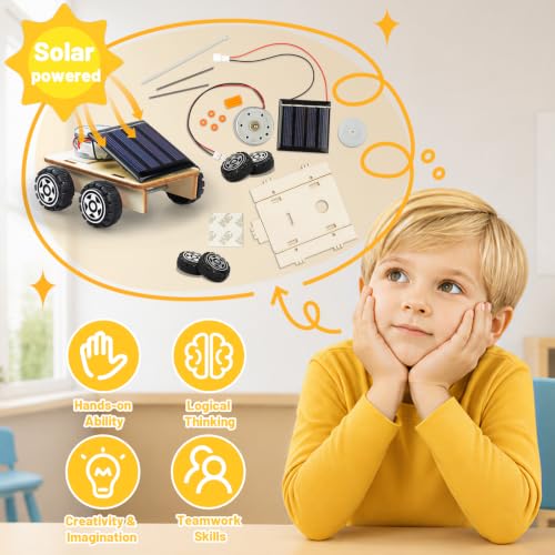 STEM Science Kits, Solar Car Circuit Kits Building Toys for Kids Classroom