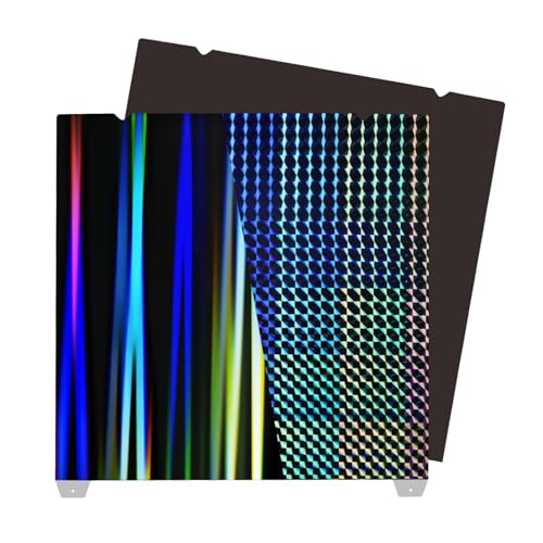 IdeaFormer Smooth H1H K1 Max Build Plate with Magnetic Base, Rainbow Streak+Phantom H1H Ender 3 V3 Plus Spring Steel Sheet Bed Plate 310x315mm for Creality K1 MAX Ender 3 V3 Plus 315x310mm - color: H1H with Magnetic Plate, size: 310x315mm