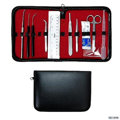 Dissection Kit for Biology Lab & Anatomy - Stainless Steel Scalpel Knife Set for Medical & Veterinary Students, KIT1025-10 Pcs - style: KIT1025 - 10 Pcs
