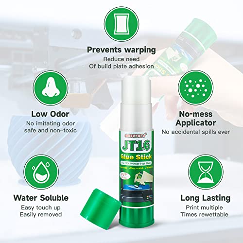 Geeetech 3‑Pack 3D Printer Glue Sticks, 36g, Enhanced First Layer Adhesion - color: 3