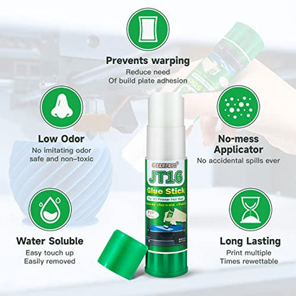 Geeetech 3‑Pack 3D Printer Glue Sticks, 36g, Enhanced First Layer Adhesion - color: 3