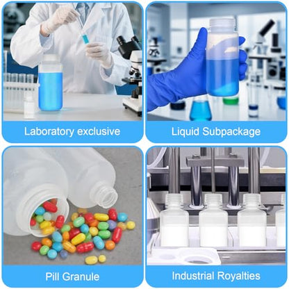 0.5oz/15ml Plastic Sample Bottles with caps, Wide Mouth, 10Pcs - style: 15ML-10pcs