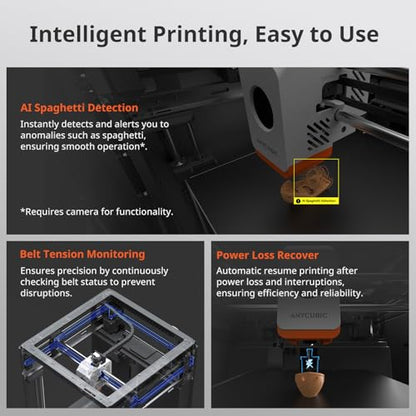 Anycubic Kobra S1 3D Printer Only, Support Multicolor Printing Need ACE Pro - size: Anycubic Kobra S1