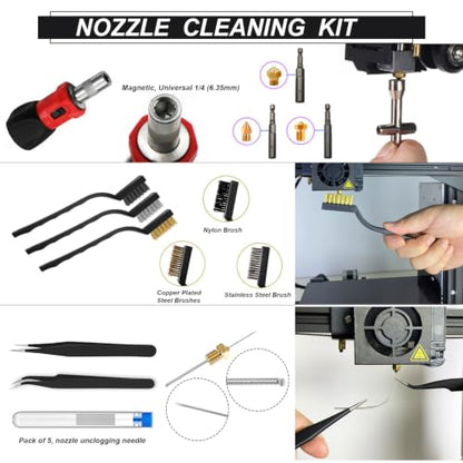 124Pcs 3D Printing Accessory Tools with Tool Bag - style: Tools with Oxford bag