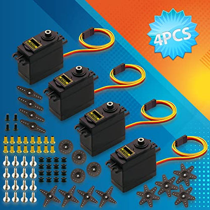 MG995 Servo Motor 4Pack 55g Metal Gear - style: 4PCS MG995