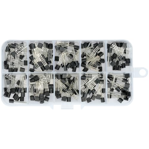250Pcs 10 Values PNP NPN Transistor Kit