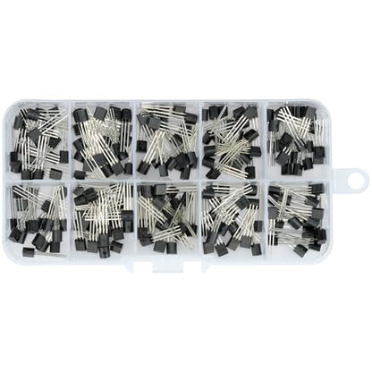 250Pcs 10 Values PNP NPN Transistor Kit