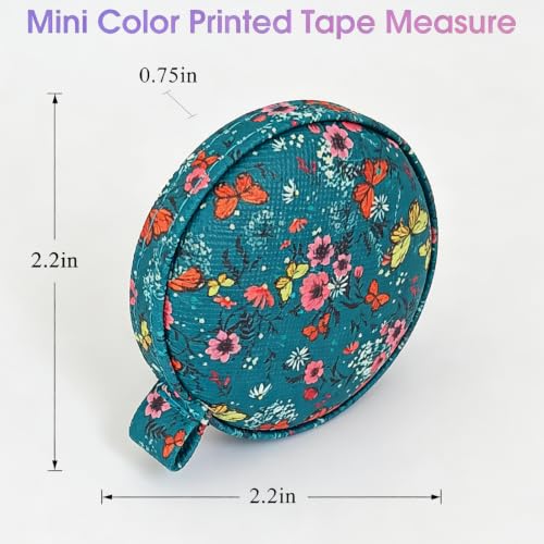 Body Measuring Tape for Body Cloth Tape Measure Fabric Tailors Sewing Medical Measurements TapeLeather Tape Measure Retractable Dual Sided Ruler (Forest Butterfly) - color: Forest Butterfly