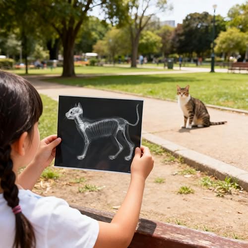 Thematic Animal X-Rays, Set of 16, Simulation Specimen, Science Education Materials for Kindergarten & Preschool, Light Table Accessories, Montessori & Reggio-Inspired (Pets) - color: Pets