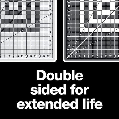 Fiskars 24" x 36" Self Healing Cutting Mat, Extra Large Double-Sided Grid - color: Gray, size: 24"L x 36"W