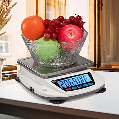 FLB Lab Scale 5000g 0.01g Digital Analytical Balance Top Loading Scale - style: 5000g x 0.01g With Calibration Weights