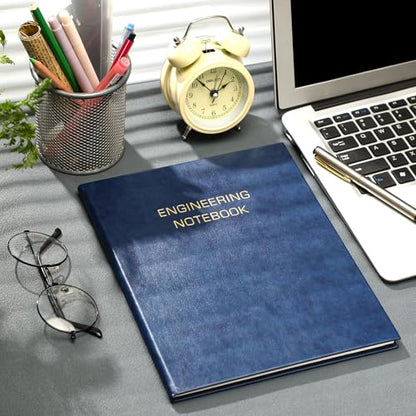Motiskyy 2 Pack Engineering Notebook 8" x 10" Engineer Graph Paper Notebook
