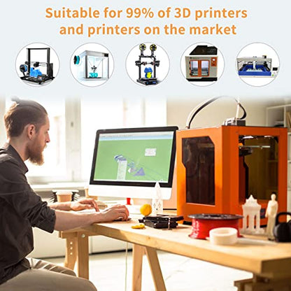 iSANMATE 3D Printer Filament, PLA Filament 1.75mm Bundle, Dual Color Filament Silk PLA, Dimensional Accuracy +/- 0.03 mm, 250g x 4 Pack(Gold+Red,Red+Green, Blue+Silver, Bronze+Silver) - color: A- Gold+red,red+green,blue+silver,bronze+silver