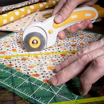 WA Portman 12x18 Fabric Cutting Mat, Quilting Rotary Cutter 5 Rotary Blades - size: 12x18