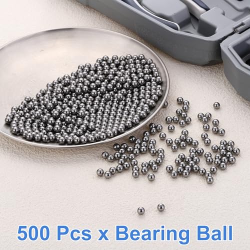 uxcell 500Pcs 6mm Bearing Balls,Solid Carbon Steel G1000 Precision Balls - size: 6mm