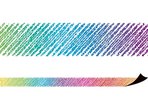 Teacher Created Resources Colorful Scribble Magnetic (77290) - size: Each strip measures about 24" x 1-1/2"