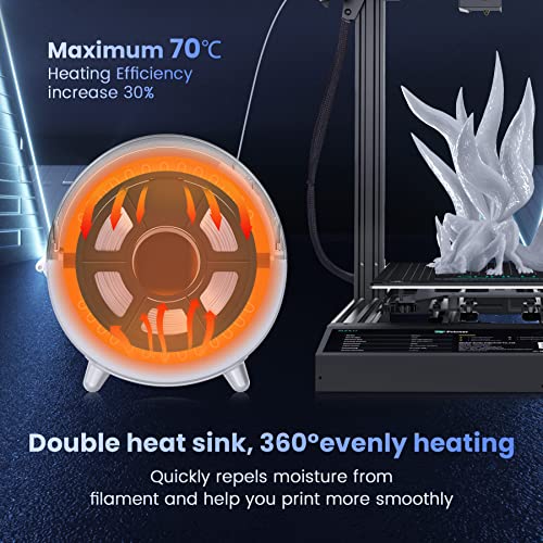 SUNLU Official Filament Dryer S2, for PLA PETG ABS Filament, White - color: S2 White Filament Dryer