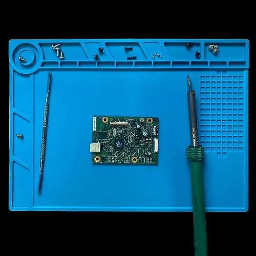 Magnetic Silicone Soldering Mat 13.8 x 9.8 inch Repair Work Pad for Solder