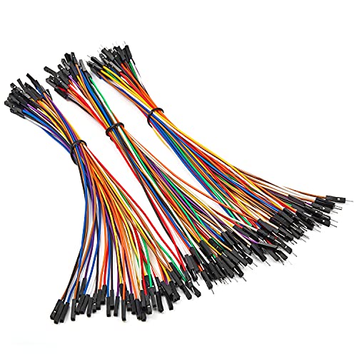 CHANZON 120pcs 20cm Jumper Wire Kit M-M M-F F-F Dupont Multicolor Arduino - color: (4) 120pcs Mix kit (40pcs x 3types), size: 20CM