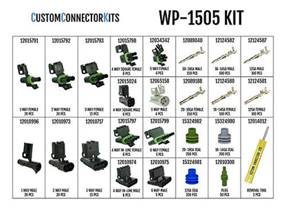 Pro Kit WP-1505 WITH OUT TOOL: Sealed Weatherproof Automotive Electrical Connectors 20-12 Gauge 1500 Piece Kit