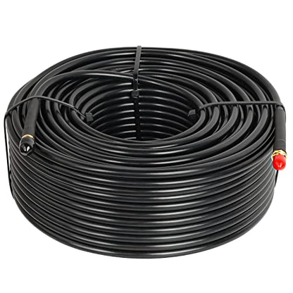 XRDS -RF SMA Extension Cable 200 FT with SMA Male to Female Connector 50 Ohm KMR240 Low Loss Coax Coaxial Cable - size: 200 FT