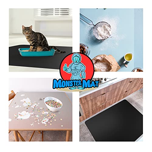 Super Jumbo Silicone Mat 36” x 48” - 3 by 4 Feet. by MonsterMat (Super Jumbo 48 x 36, Translucent) - color: Translucent