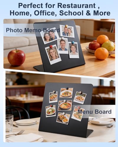 UCEC Magnet Board 2 Pack Metal Magnetic Board L-Shaped Magnet Display Board - color: Black 2 Pcs L Shape