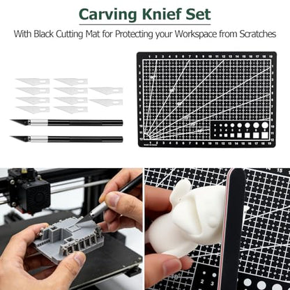 JiGiU 120Pcs 3D Printer Tools Kit with Storage Case, 3D Printer Accessories