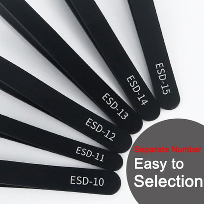 Precision Tweezers Set - 6PCS Anti Static Electronics Tweezers Soldering