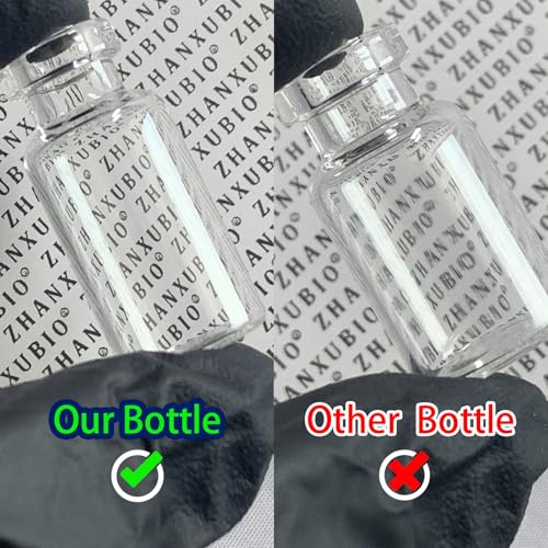 Sterile Empty Vials with Self Healing Injection Port and Aluminum Plastic Cap,Sterile Package (30ml Clear 10PCS) - size: 30ml Clear 10PCS