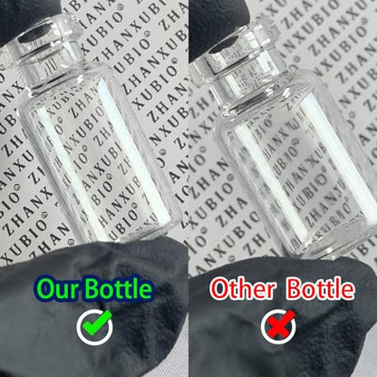 Sterile Empty Vials with Self Healing Injection Port and Aluminum Plastic Cap,Sterile Package (30ml Clear 10PCS) - size: 30ml Clear 10PCS