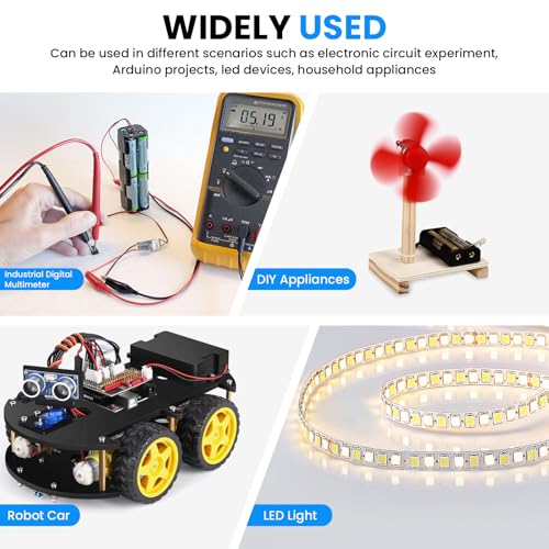 SDTC Tech 2/4/6/8 x 1.5V AA Battery Holder with Snap Connector Kit - size: 2 4 6 8 Slot Kit