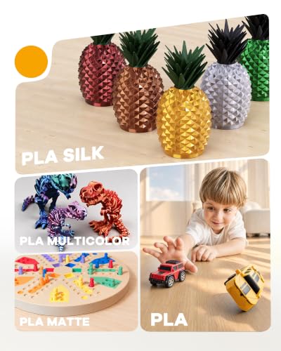 YOOPAI PLA Silk Filament 1.75mm, 250g Starter Color Bundle, 4 Rolls - color: Pla Bundle-250gx4-112020008