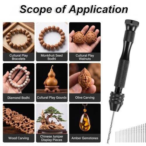 20 Pcs Metric Mini Micro Drill Bit Set Micro Hand Drill Bits