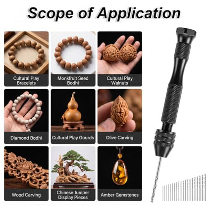 20 Pcs Metric Mini Micro Drill Bit Set Micro Hand Drill Bits
