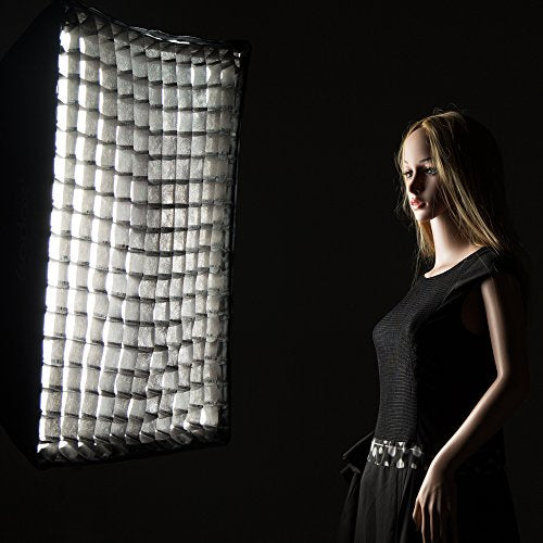 Godox 24"x 35" 60 x 90cm Honeycomb Grid Softbox Soft Box with Bowens Mount Compatible Studio Strobe Flash Light - color: FW60*90CM