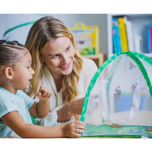 Insect Lore Live Butterfly Garden Growing Kit - 10 Live Baby Painted Lady Caterpillars - Dome Observation Habitat - Grow, Raise and Release Painted Lady Butterflies from The USA - style: Farm Habitat