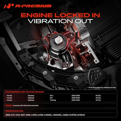 A-Premium Engine Motor Mount and Transmission Mount Kit, Set of 5 - style: Fit for Touring or EX-L EXL, i-VTEC