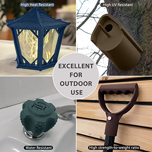 iSANMATE 3D Printer Filament, Colorful Carbon Fiber Filament Bundle, PLA Filament 1.75mm Carbon Fiber Pla(Blue, Army Green, Gold, Brown), High-Accuracy +/- 0.02 mm, 250g x 4 Spool - color: A- Carbon Cf(blue, Army Green, Gold, Brown)