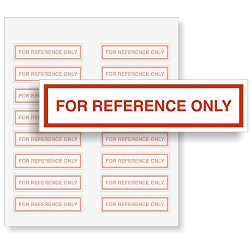 SmartSign “for Reference ONLY” Write-On Vinyl Removable Label | 2" x 0.5" Pack of 160 - color: Write-on Vinyl Removable Labels - Pack of 160
