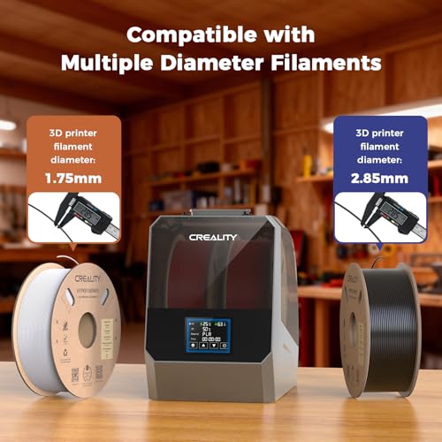 2026 New Official CREALITY Space Pi Filament Dryer Plus, 2 Spools Double 360° 160W PTC Fast Heating 3D Printer Filament Dryer Box, 4''LCD Touch Screen, One-Key Set Filament Drying for PLA PETG ABS TPU - color: A Creality Space Pi Filament Dryer Plus Black