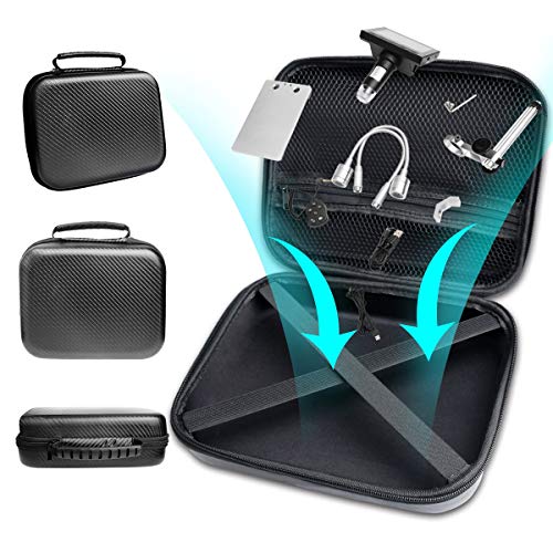 Original LCD Digital Microscope Carrying Case, Ultra Big Size Storage Bag Box for USB/Wifi/LCD Screen Handheld Portable Microscope Camera Endoscope Magnifier Pocket Microscope - color: 9.3x7.7x3.5 inch
