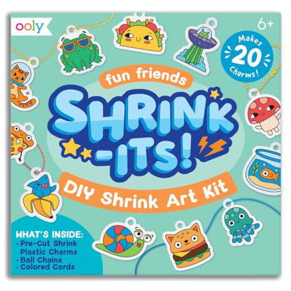 Ooly DIY Shrink Art Charms Kit, 28 Pc – Fun Friends - color: Fun Friends Charms
