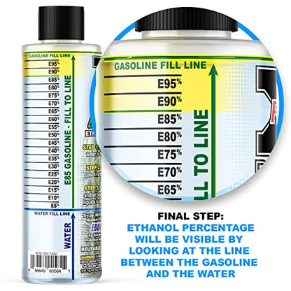 REV-X E85 Testing Kit - Corn Field Edition - Reusable Ethanol Gasoline Test Kit