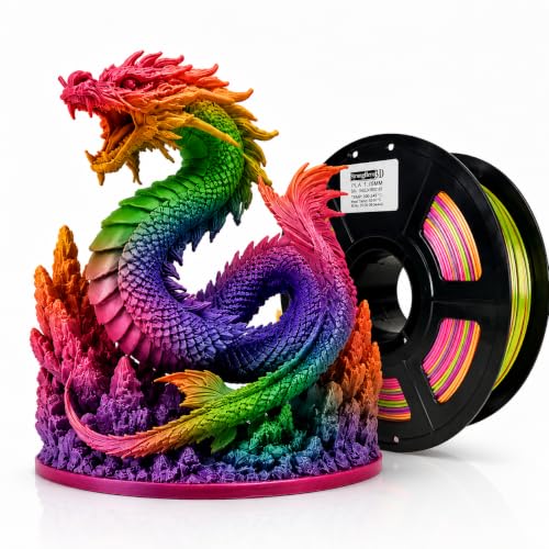 PLA Filament 1.75mm,Silk PLA Rainbow,Candy S3,1kg Spool - style: PLA_SilkRainbow_CandyS3
