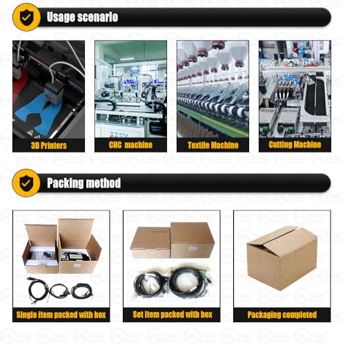 110V Servo Motor Kit with 17-Bit Absolute Encoder & T3DL-V30A Driver | High Torque Plug-N-Play Industrial Automation Solution | Includes RS485 Cable Resistors for CNC Robotics (400W) - style: 400W