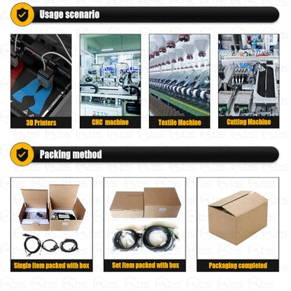 110V Servo Motor Kit with 17-Bit Absolute Encoder & T3DL-V30A Driver | High Torque Plug-N-Play Industrial Automation Solution | Includes RS485 Cable Resistors for CNC Robotics (400W) - style: 400W